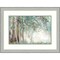 Silver Leaves by Allison Pearce Wood Framed Wall Art Print 30 in. W x 23 in. H